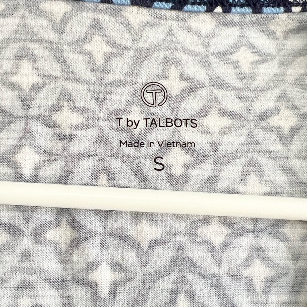 Talbots Jersey Split Neck Dress - Picture 4 of 5